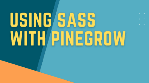 Using Sass with Pinegrow